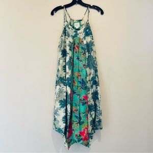 MAEVE BY ANTHROPOLOGIE 🌴 Sz. XS Santee asymmetrical tropical dress
